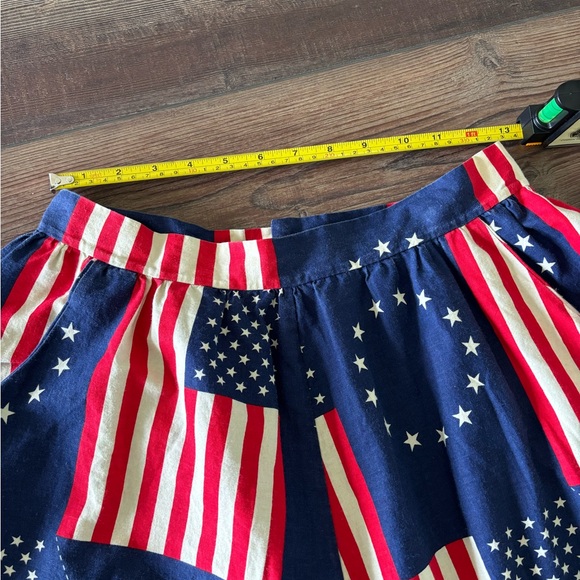 Vintage Patriotic Stars and Stripe Circle Skirt Handmade - Picture 8 of 9